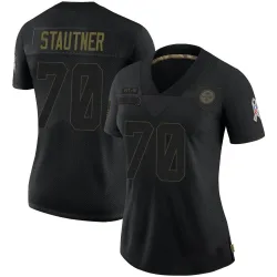 Ernie Stautner Pittsburgh Steelers Limited Women's 2020 Salute To Service Jersey (Black)