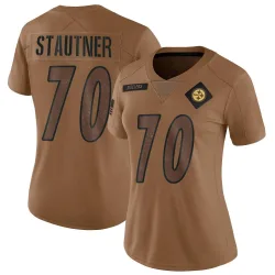 Ernie Stautner Pittsburgh Steelers Limited Women's 2023 Salute To Service Jersey (Brown)