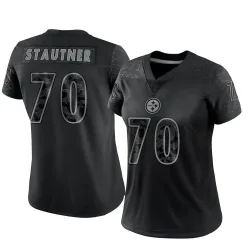 Ernie Stautner Pittsburgh Steelers Limited Women's Reflective Jersey (Black)