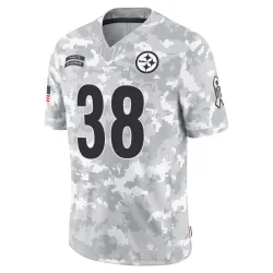 Evan Hull Pittsburgh Steelers Limited Youth 2024 Salute to Service Jersey (Arctic Camo)