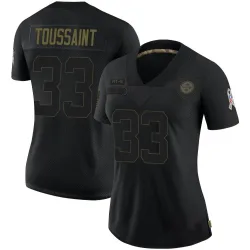 Fitzgerald Toussaint Pittsburgh Steelers Limited Women's 2020 Salute To Service Jersey (Black)
