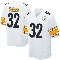 Franco Harris Pittsburgh Steelers Game Youth Jersey (White)