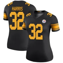Franco Harris Pittsburgh Steelers Legend Women's Color Rush Jersey (Black)