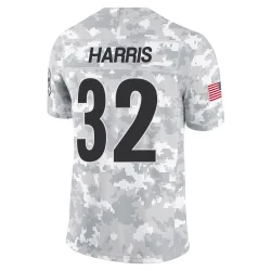 Franco Harris Pittsburgh Steelers Limited Men's 2024 Salute to Service Jersey (Arctic Camo)