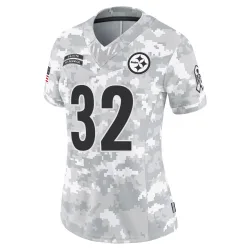 Franco Harris Pittsburgh Steelers Limited Women's 2024 Salute to Service Jersey (Arctic Camo)