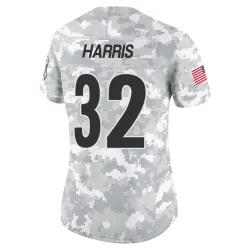 Franco Harris Pittsburgh Steelers Limited Women's 2024 Salute to Service Jersey (Arctic Camo)