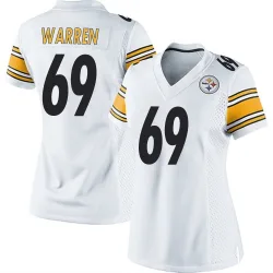 Gareth Warren Pittsburgh Steelers Game Women's Jersey (White)