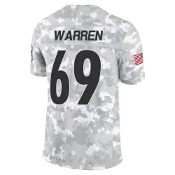Gareth Warren Pittsburgh Steelers Limited Men's 2024 Salute to Service Jersey (Arctic Camo)