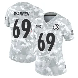 Gareth Warren Pittsburgh Steelers Limited Women's 2024 Salute to Service Jersey (Arctic Camo)