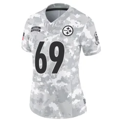 Gareth Warren Pittsburgh Steelers Limited Women's 2024 Salute to Service Jersey (Arctic Camo)