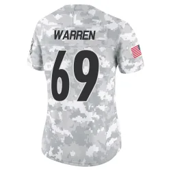 Gareth Warren Pittsburgh Steelers Limited Women's 2024 Salute to Service Jersey (Arctic Camo)