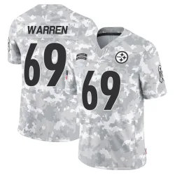Gareth Warren Pittsburgh Steelers Limited Youth 2024 Salute to Service Jersey (Arctic Camo)