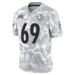 Gareth Warren Pittsburgh Steelers Limited Youth 2024 Salute to Service Jersey (Arctic Camo)