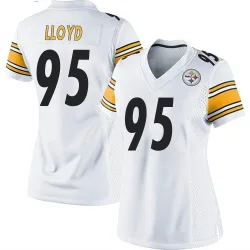 Greg Lloyd Pittsburgh Steelers Game Women's Jersey (White)
