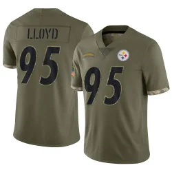 Greg Lloyd Pittsburgh Steelers Limited Men's 2022 Salute To Service Jersey (Olive)