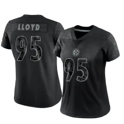 Greg Lloyd Pittsburgh Steelers Limited Women's Reflective Jersey (Black)