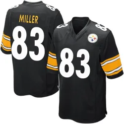 Heath Miller Pittsburgh Steelers Game Youth Team Color Jersey (Black)