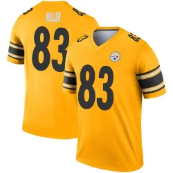 Heath Miller Pittsburgh Steelers Legend Men's Inverted Jersey (Gold)