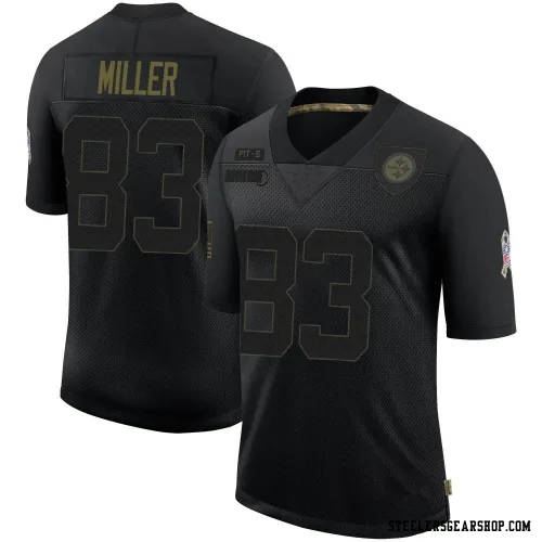 Heath Miller Pittsburgh Steelers Limited Men's 2020 Salute To Service Jersey (Black)
