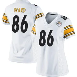 Hines Ward Pittsburgh Steelers Game Women's Jersey (White)