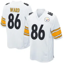 Hines Ward Pittsburgh Steelers Game Youth Jersey (White)