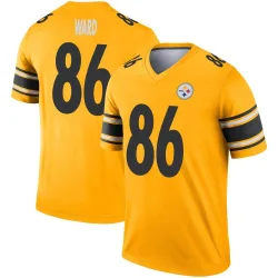 Hines Ward Pittsburgh Steelers Legend Men's Inverted Jersey (Gold)