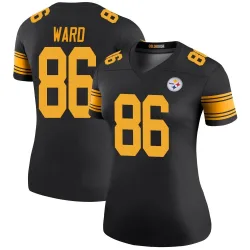 Hines Ward Pittsburgh Steelers Legend Women's Color Rush Jersey (Black)