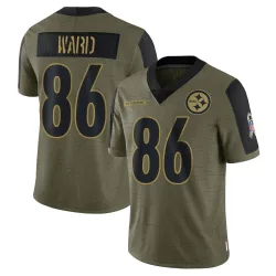 Hines Ward Pittsburgh Steelers Limited Men's 2021 Salute To Service Jersey (Olive)