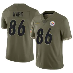 Hines Ward Pittsburgh Steelers Limited Men's 2022 Salute To Service Jersey (Olive)