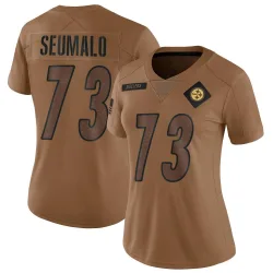 Isaac Seumalo Pittsburgh Steelers Limited Women's 2023 Salute To Service Jersey (Brown)