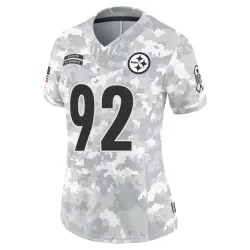 Isaiahh Loudermilk Pittsburgh Steelers Limited Women's 2024 Salute to Service Jersey (Arctic Camo)