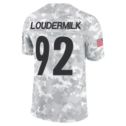 Isaiahh Loudermilk Pittsburgh Steelers Limited Youth 2024 Salute to Service Jersey (Arctic Camo)