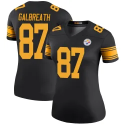 JJ Galbreath Pittsburgh Steelers Legend Women's Color Rush Jersey (Black)