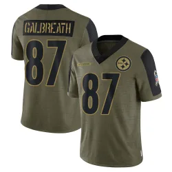 JJ Galbreath Pittsburgh Steelers Limited Youth 2021 Salute To Service Jersey (Olive)