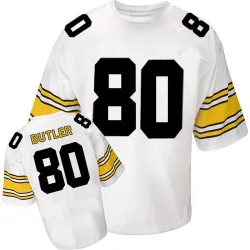 Jack Butler Pittsburgh Steelers Authentic Men's Mitchell And Ness Throwback Jersey (White)
