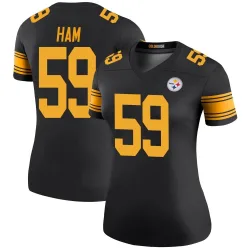 Jack Ham Pittsburgh Steelers Legend Women's Color Rush Jersey (Black)
