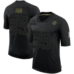Jack Ham Pittsburgh Steelers Limited Men's 2020 Salute To Service Jersey (Black)