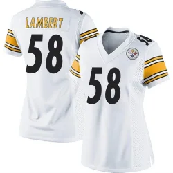 Jack Lambert Pittsburgh Steelers Game Women's Jersey (White)