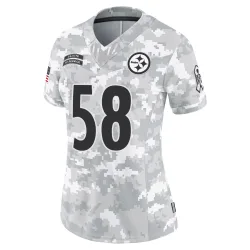 Jack Lambert Pittsburgh Steelers Limited Women's 2024 Salute to Service Jersey (Arctic Camo)