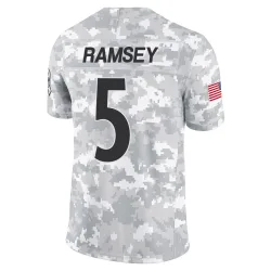 Jalen Ramsey Pittsburgh Steelers Limited Men's 2024 Salute to Service Jersey (Arctic Camo)