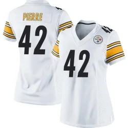 James Pierre Pittsburgh Steelers Game Women's Jersey (White)