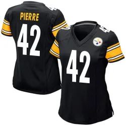 James Pierre Pittsburgh Steelers Game Women's Team Color Jersey (Black)