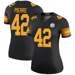James Pierre Pittsburgh Steelers Legend Women's Color Rush Jersey (Black)