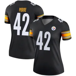 James Pierre Pittsburgh Steelers Legend Women's Jersey (Black)