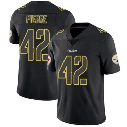 James Pierre Pittsburgh Steelers Limited Men's Jersey (Black Impact)