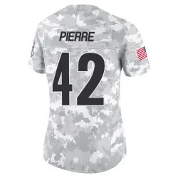 James Pierre Pittsburgh Steelers Limited Women's 2024 Salute to Service Jersey (Arctic Camo)