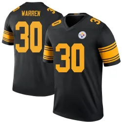 Jaylen Warren Pittsburgh Steelers Legend Men's Color Rush Jersey (Black)