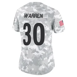 Jaylen Warren Pittsburgh Steelers Limited Women's 2024 Salute to Service Jersey (Arctic Camo)
