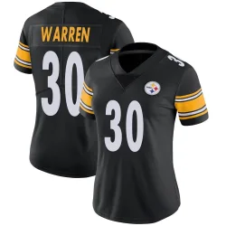 Jaylen Warren Pittsburgh Steelers Limited Women's Team Color Vapor Untouchable Jersey (Black)