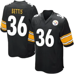 Jerome Bettis Pittsburgh Steelers Game Men's Team Color Jersey (Black)